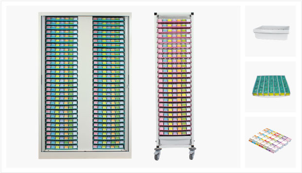 Armoires et colonnes de stockage